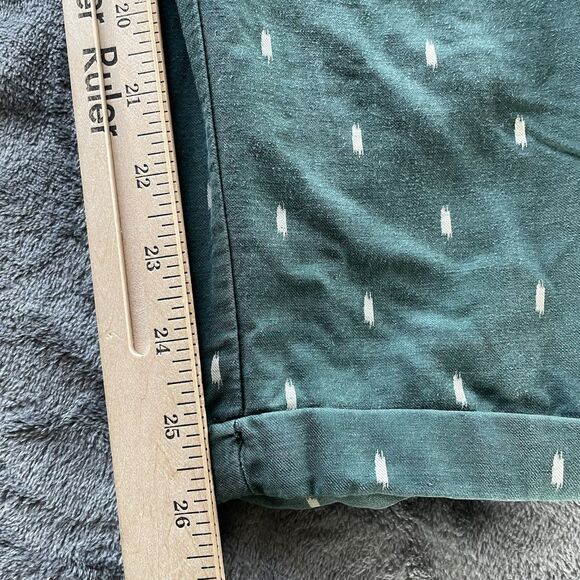 Garnet Hill Pants Womens Small Green Tencel Linen Cropped Drawstring Pull On - Picture 10 of 12